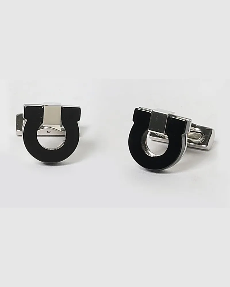 Ferragamo Manschettenknpfe herren Schwarz