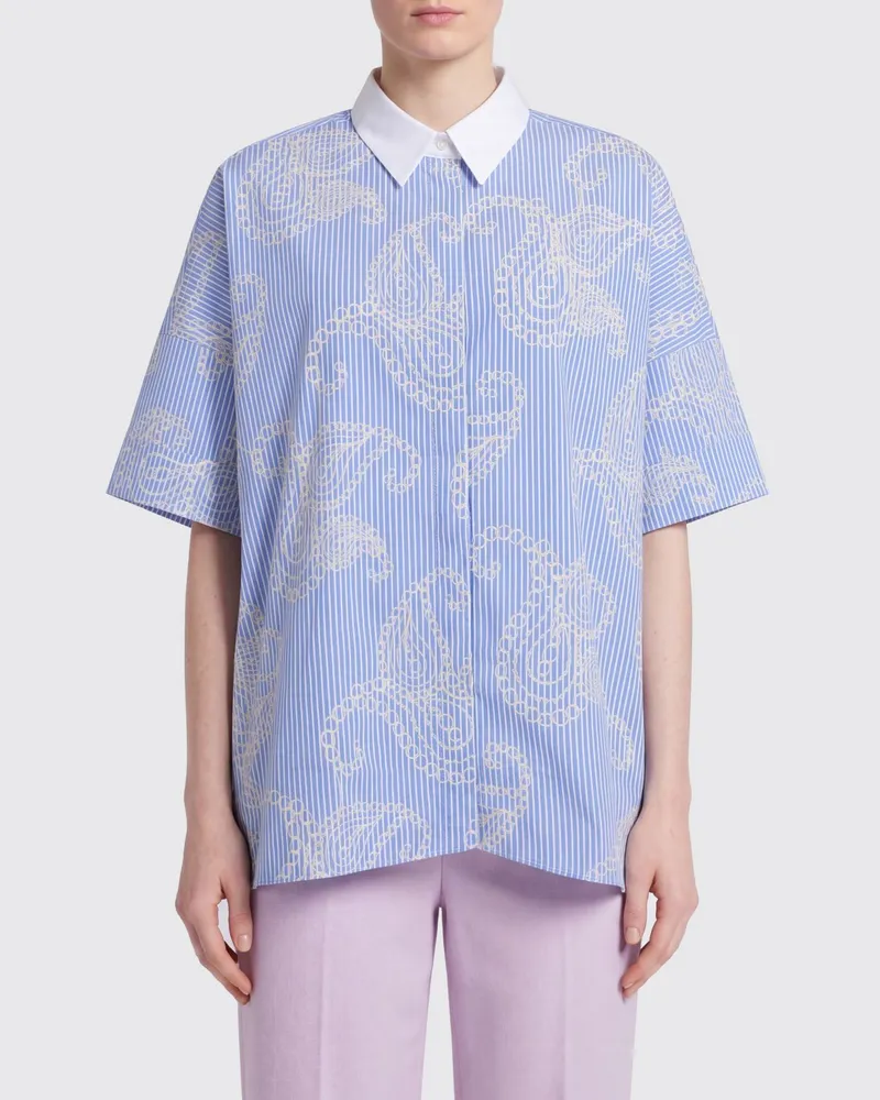 Fay Hemdbluse damen Hellblau