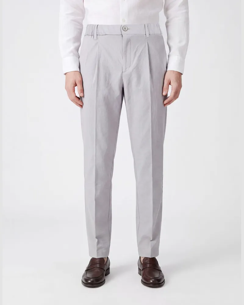 Herno Hero Gabardine-Chinohose Grau