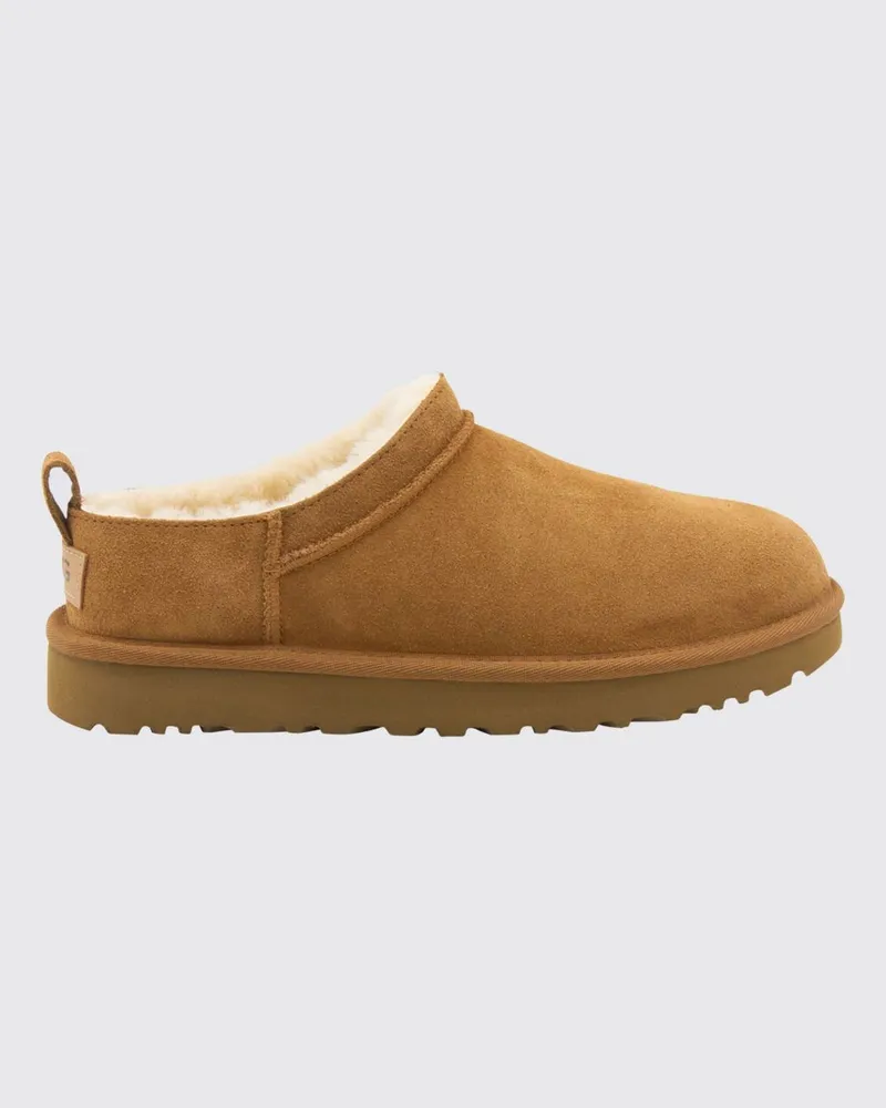 UGG Classic Micro Wasserabweisende Wildleder-Plateau-Stiefeletten Braun