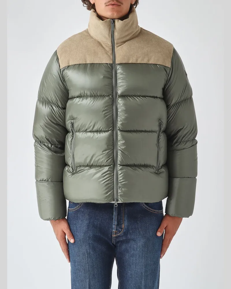 Colmar Wasserabweisende Stepp-Daunenjacke Dandy aus Nylon mit Stehkragen Waldgrün