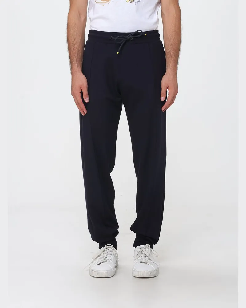 Paul Smith Jogginghose aus Baumwolle mit elastischem Kordelzugbund Navy