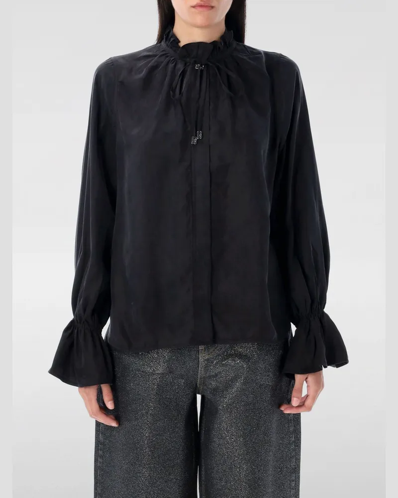 Ganni T-shirt damen Schwarz