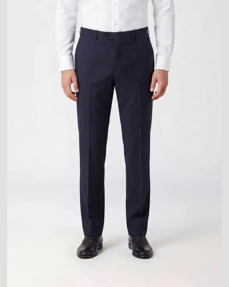 Sunflower Slim-Fit Anzughose aus Schurwolle mit dezentralem Verschluss Schwarz