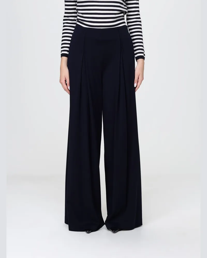 Max Mara Wollhose Navy