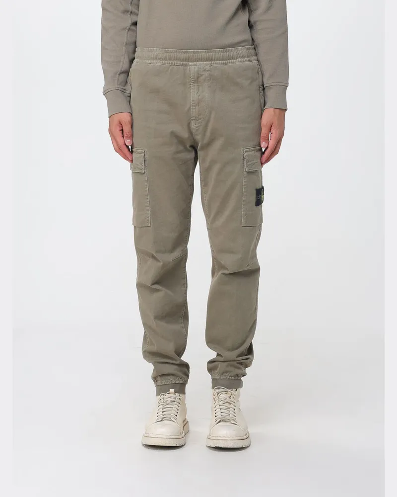 Stone Island Slim Fit Cargo-Hose aus technischem Stretch-Stoff mit Compass-Logo Military