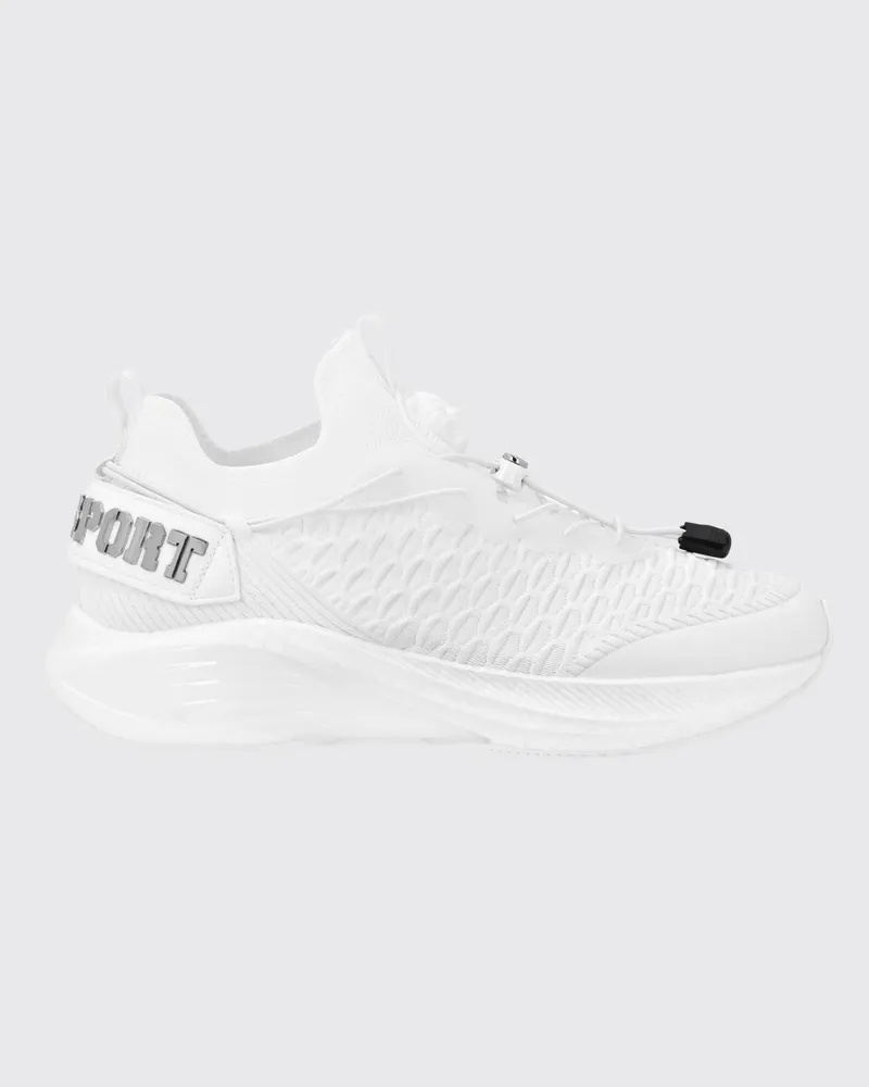 Philipp Plein Sneakers aus Häkelstrick Weiß