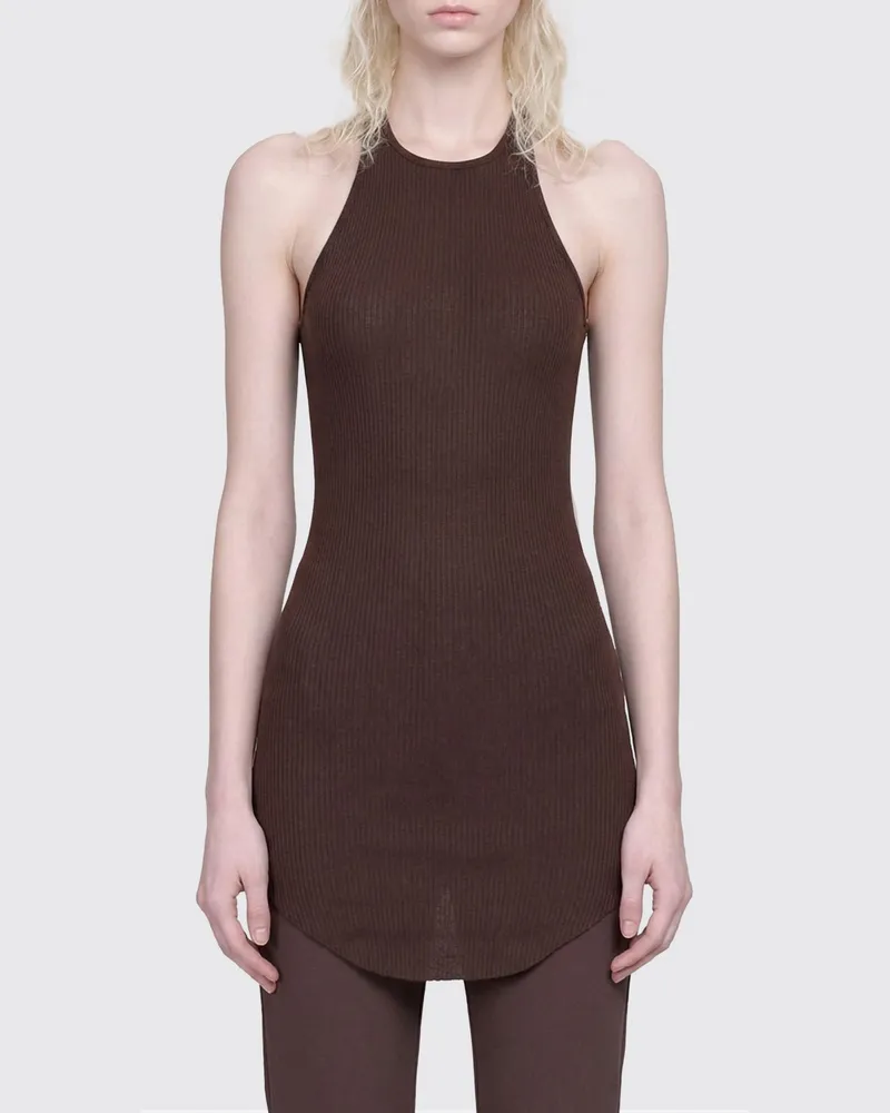 Rick Owens Basic-Top aus Baumwolle von Braun