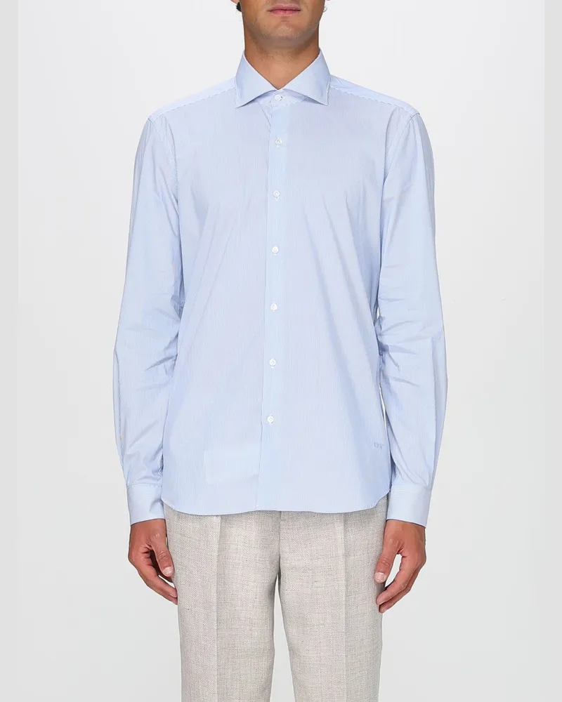 Fay Hemd herren Hellblau