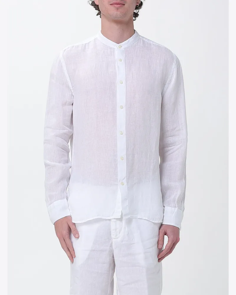 120% Lino Hemd herren Weiß