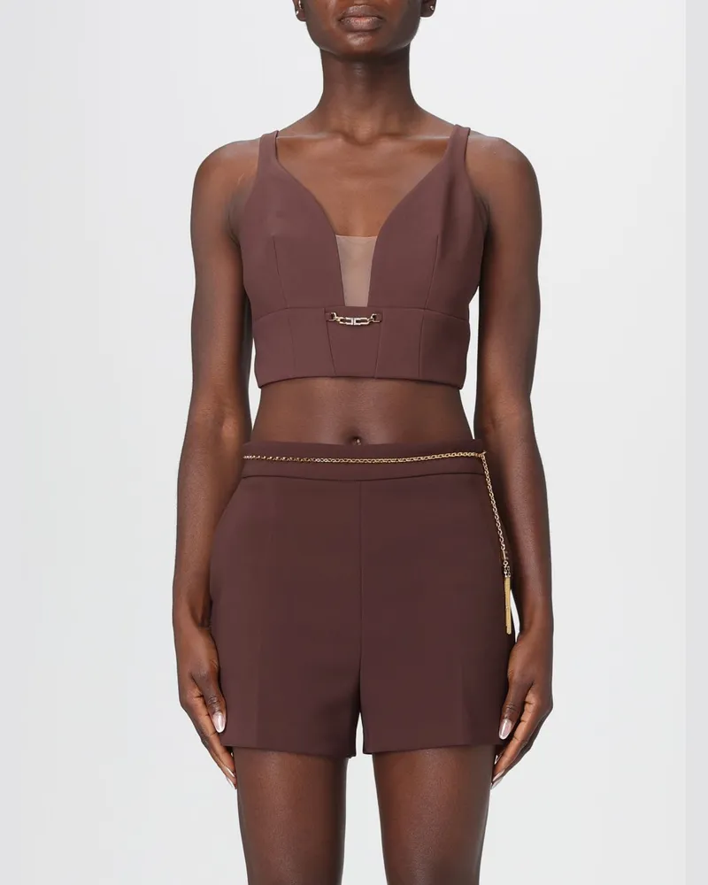 Elisabetta Franchi Top damen Kaffee