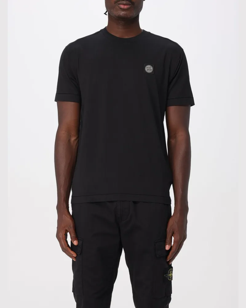 Stone Island T-shirt herren Schwarz