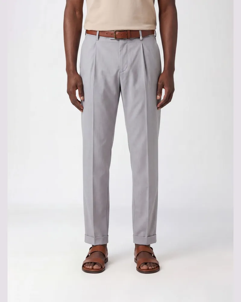 MYTHS Slim Fit Wolle Fresco Hose Grau