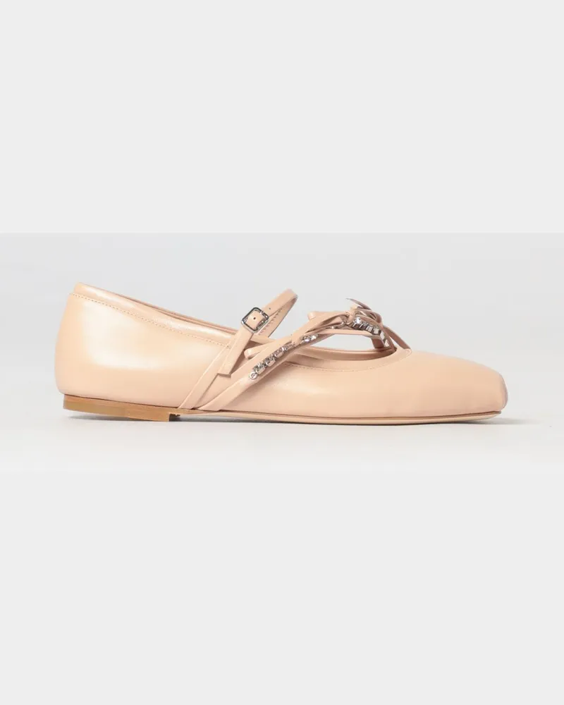 Jimmy Choo Loli Ballerinas aus Leder Pink