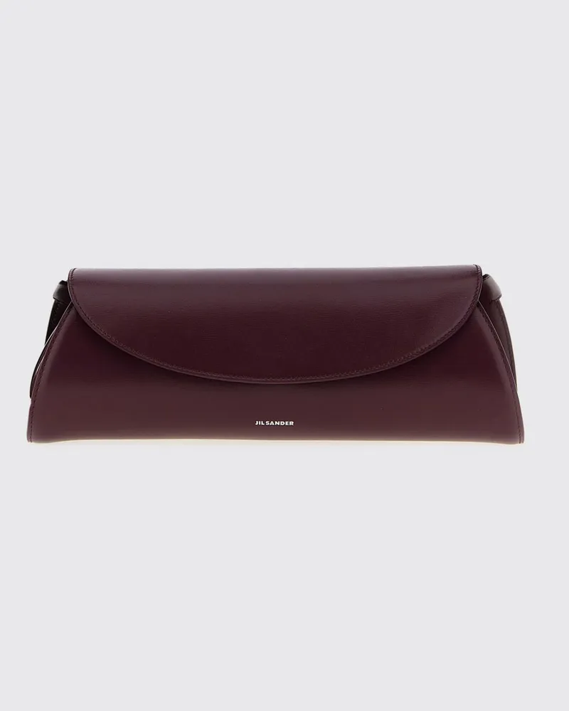 Jil Sander Schultertasche damen Burgunderrot