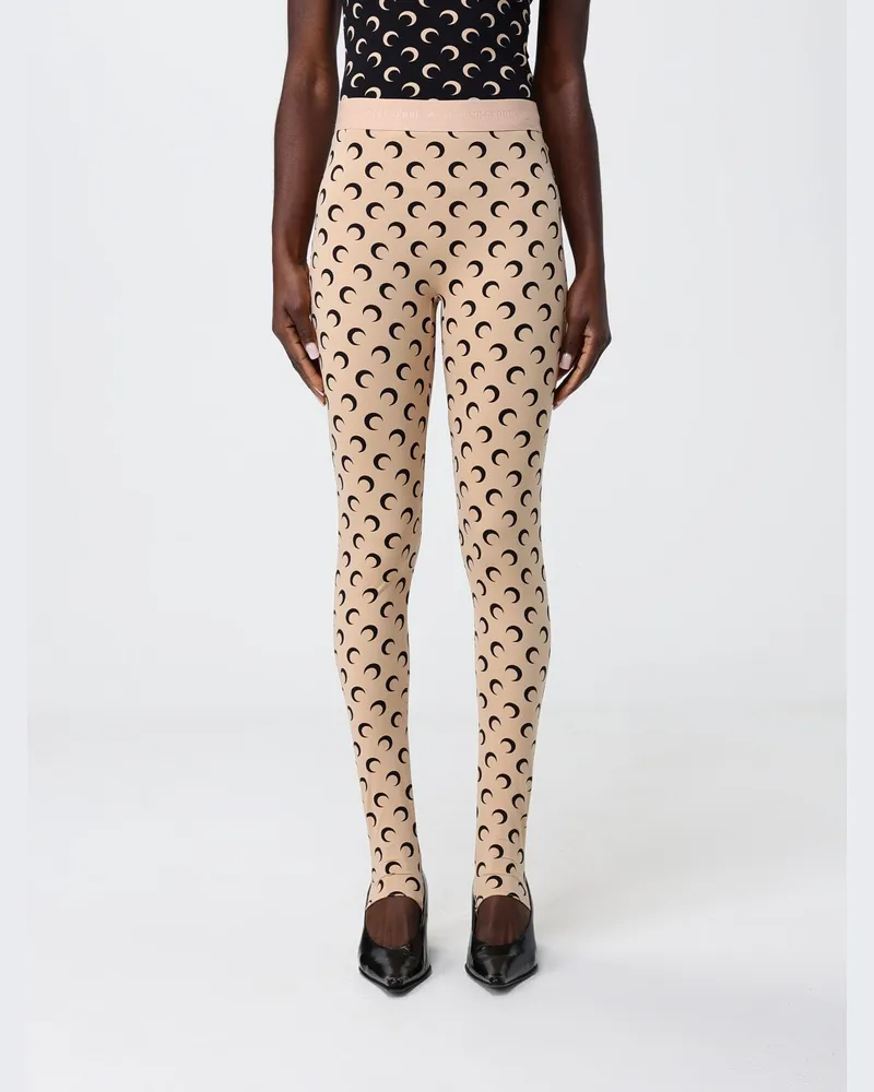 Marine Serre Hose damen Beige