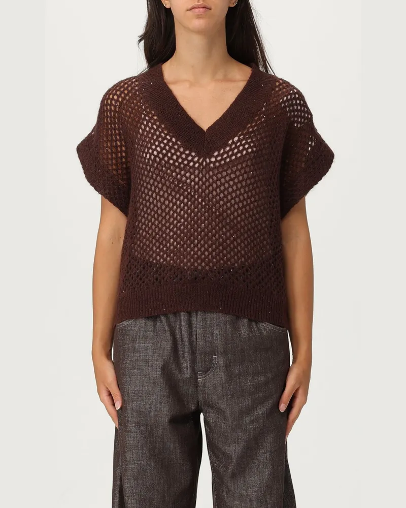 Brunello Cucinelli Weste damen Kakao
