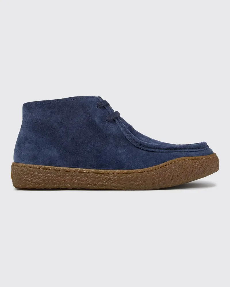 Camper Peu Terreno Chukka-Boots von aus Veloursleder mit erhabener Mokassinnaht Blau