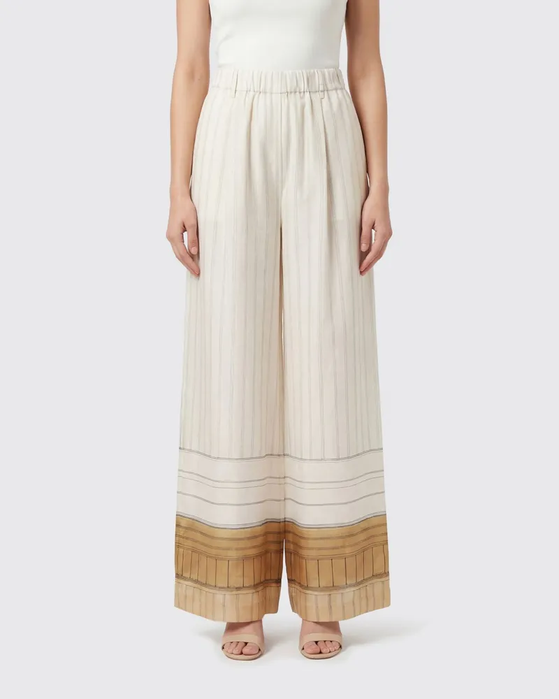 ALYSI Hose damen Weiß