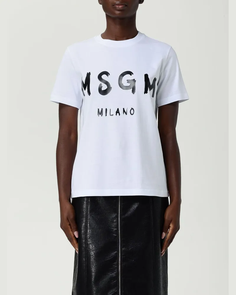 MSGM T-shirt damen Weiß