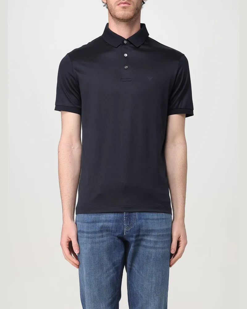 Emporio Armani Polo herren Blau