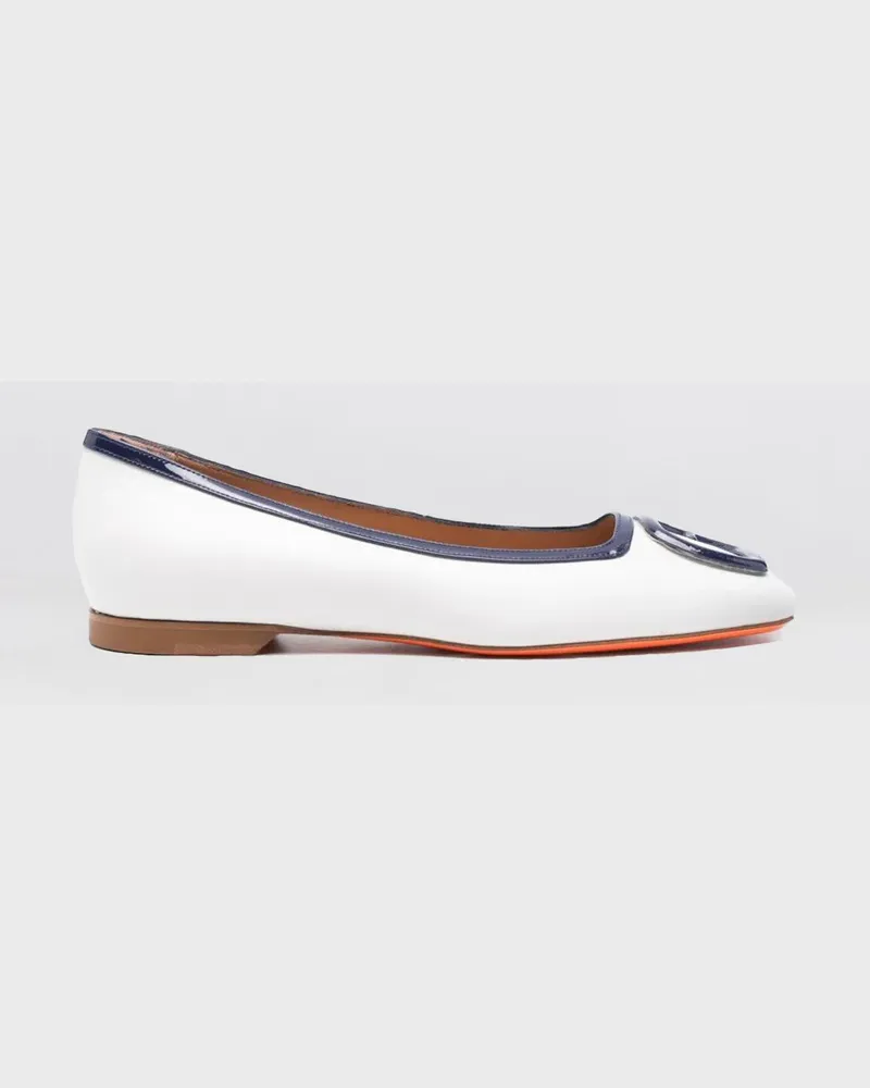 Santoni Ballerinas damen Weiß