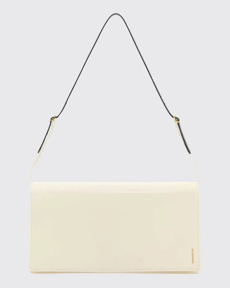Jil Sander Leder-Aktentasche Beige