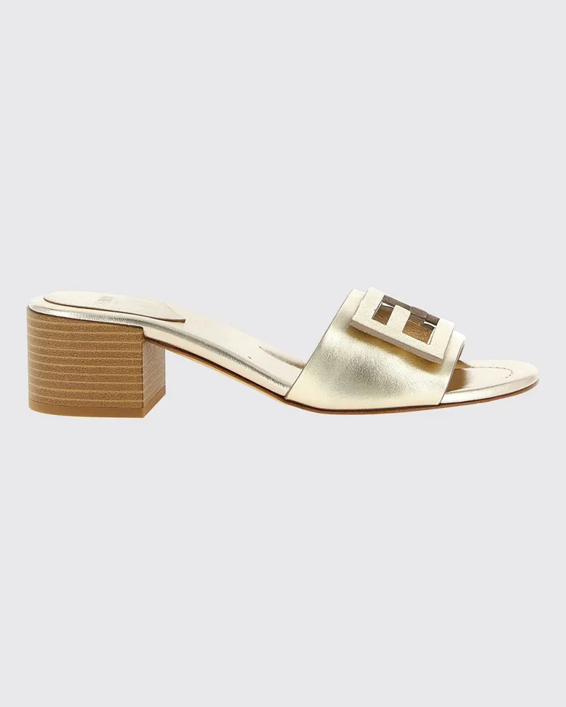 Fendi Sandalen mit absatz damen Grau