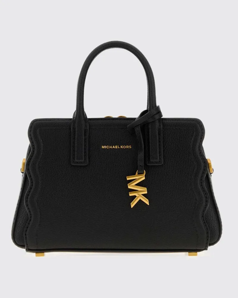 Michael Kors Laila Mini-Handtasche aus Leder mit abnehmbarem Riemen Schwarz