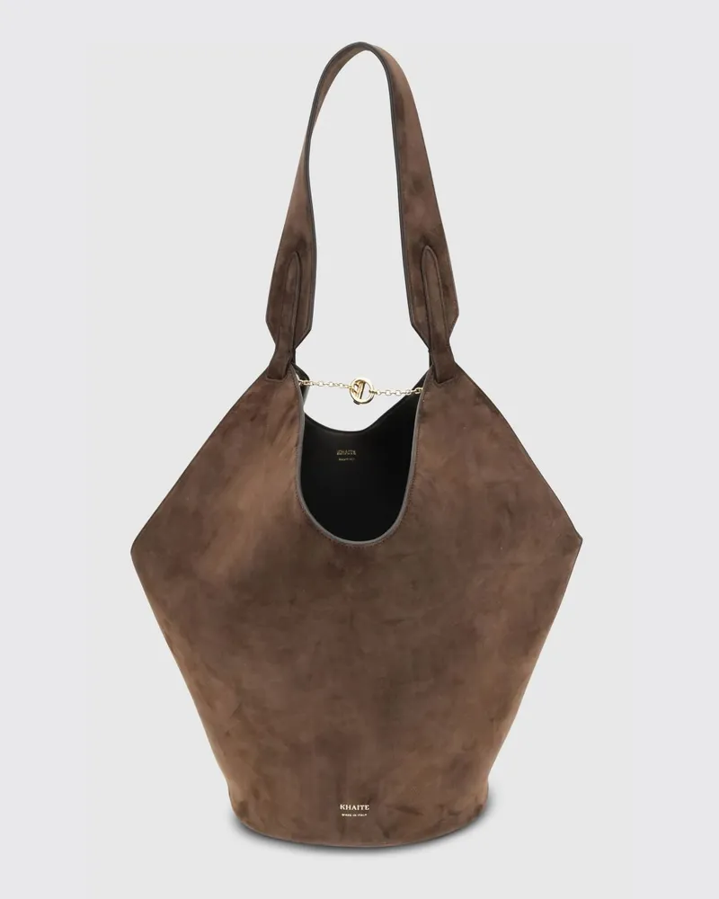 KHAITE Schultertasche damen Braun