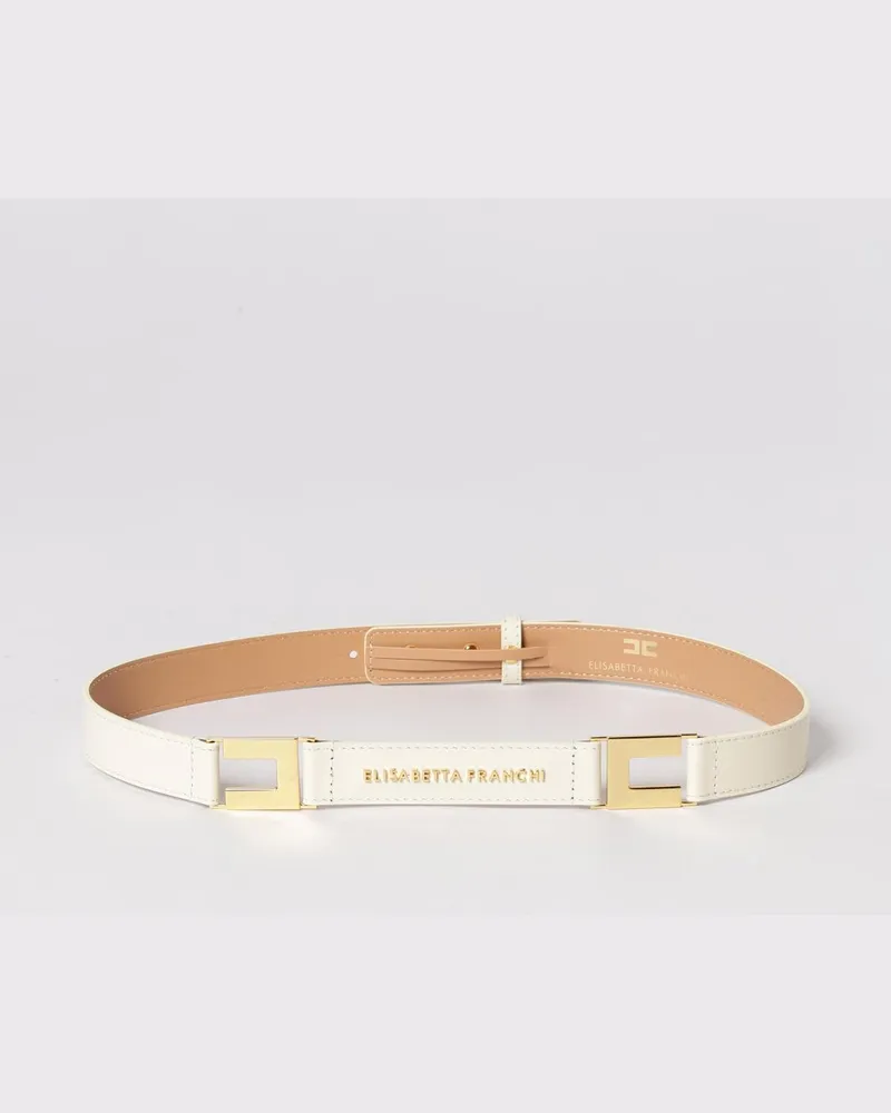 Elisabetta Franchi Gürtel damen Butter