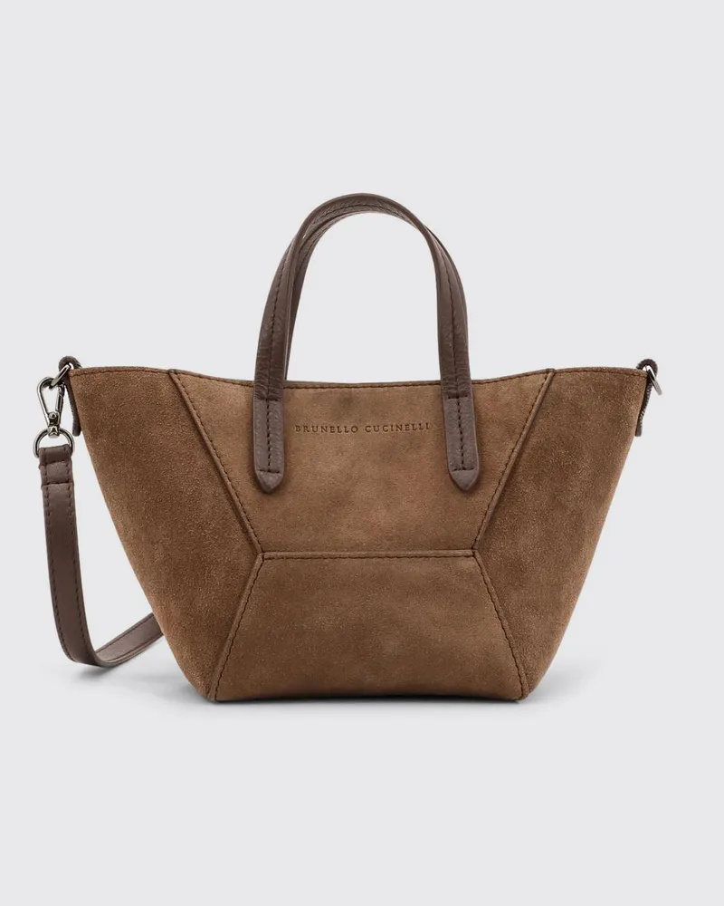 Brunello Cucinelli Schultertasche damen Braun