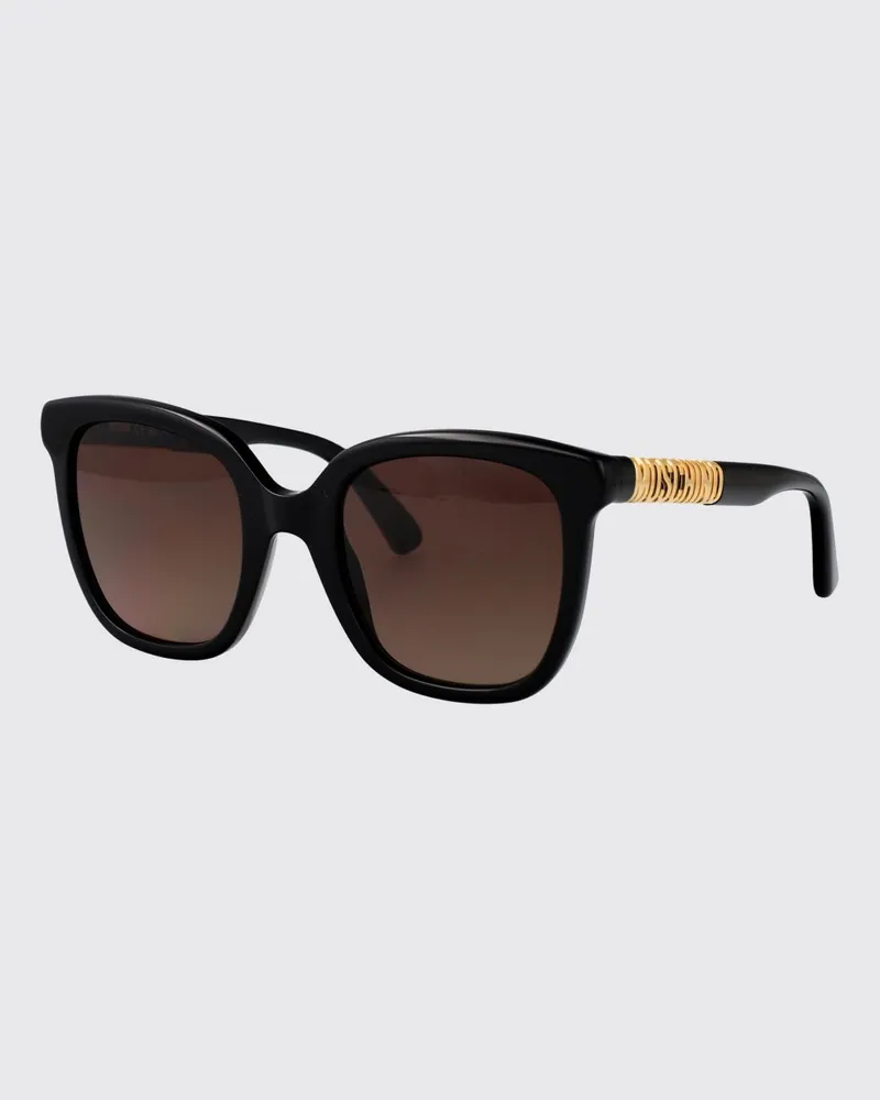 Moschino Schmetterlings-Cat-Eye-Sonnenbrille aus Acetat Schwarz