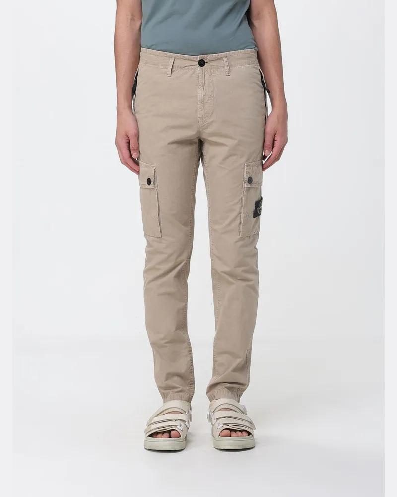 Stone Island Baumwoll-Cargohose Beige