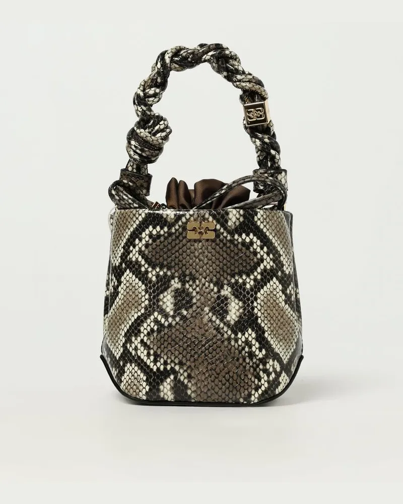 Ganni Handtasche damen Grau