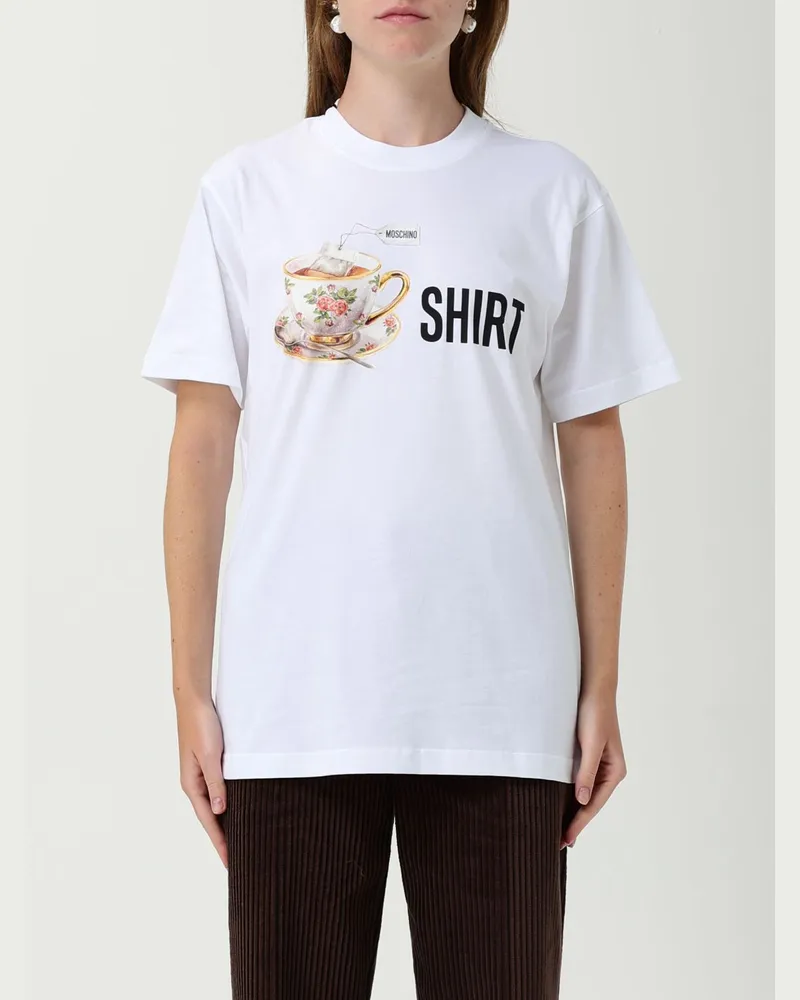 Moschino T-shirt damen Weiß