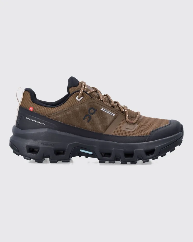 ON Cloudrock Low Waterproof Sneaker aus recyceltem Funktionsgewebe Braun