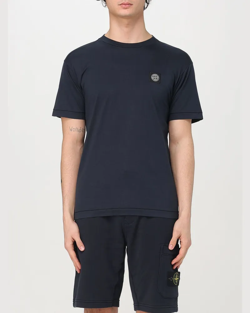 Stone Island T-shirt herren Blau