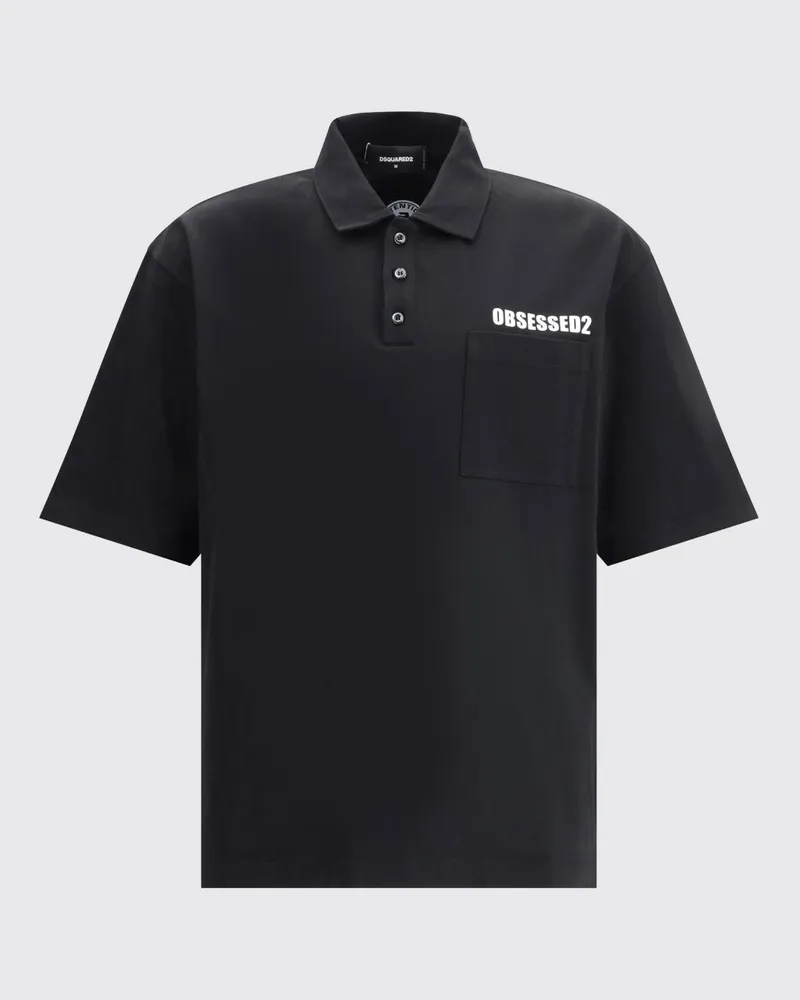 Dsquared2 Polo herren Schwarz