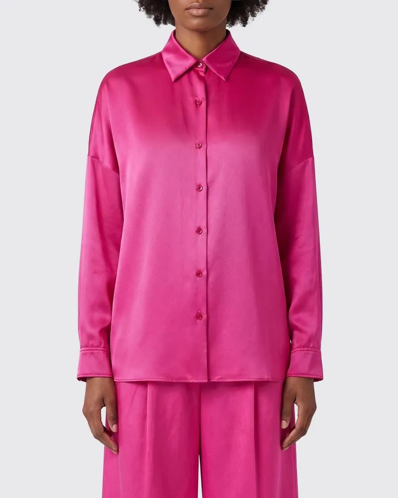 Dries van Noten Klassisches Seidenhemd Pink