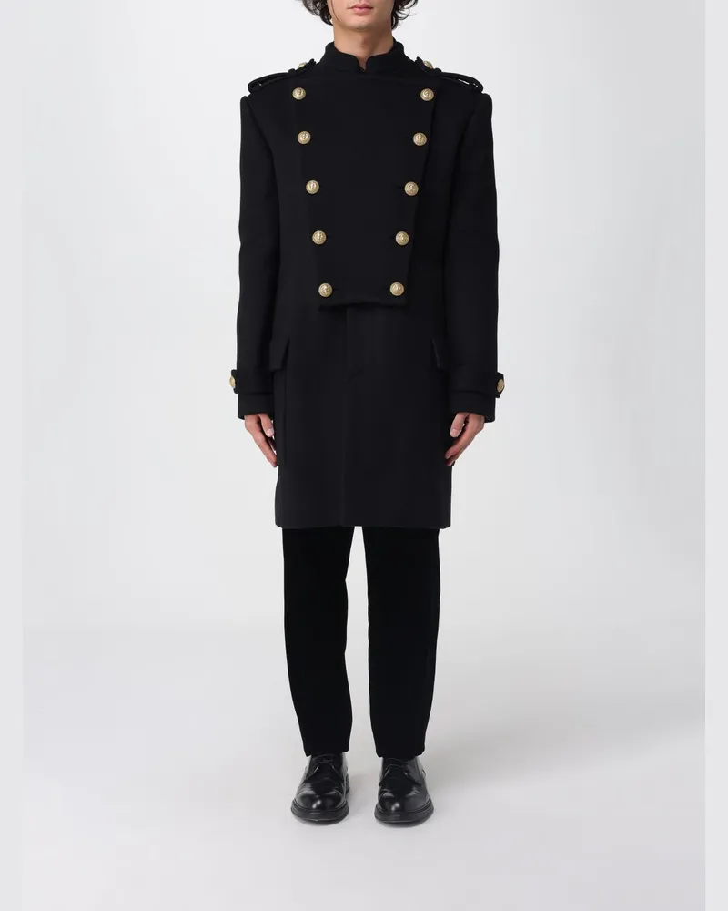 Balmain Trenchcoat herren Schwarz