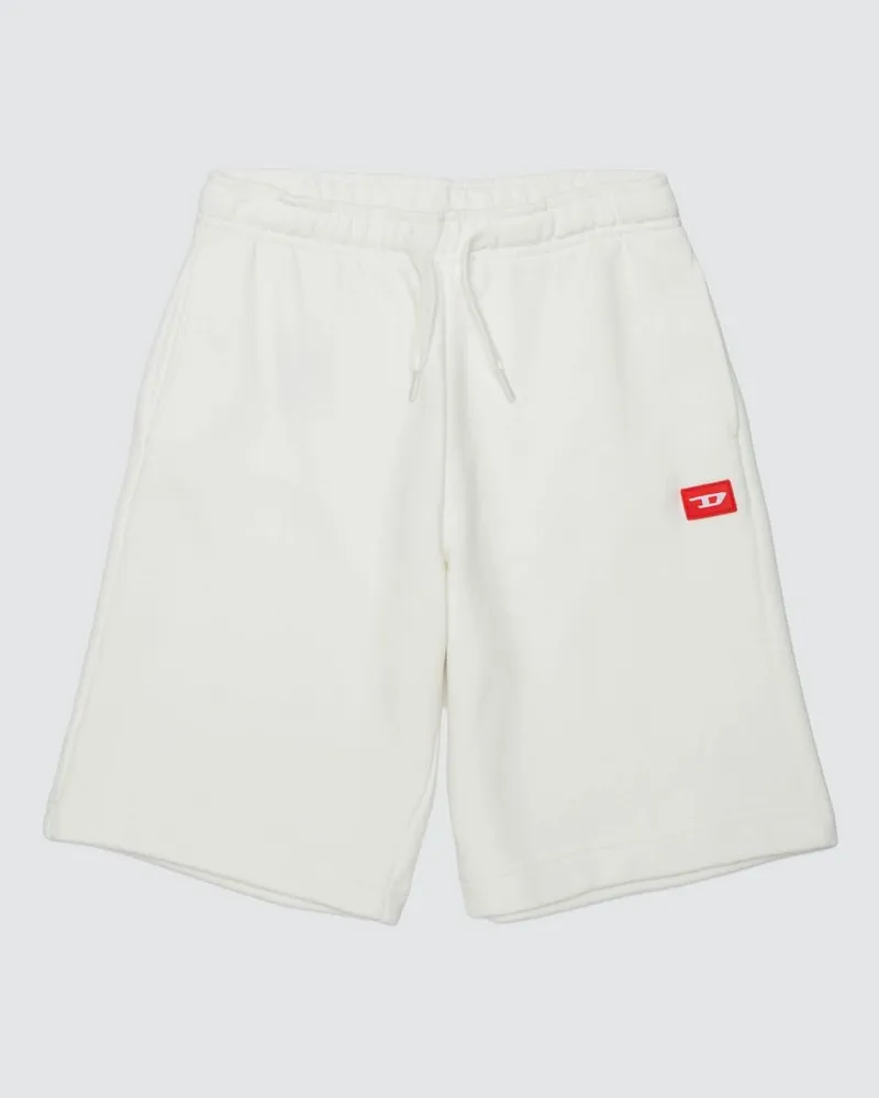 Diesel Jogging-Shorts aus Baumwolle Weiß