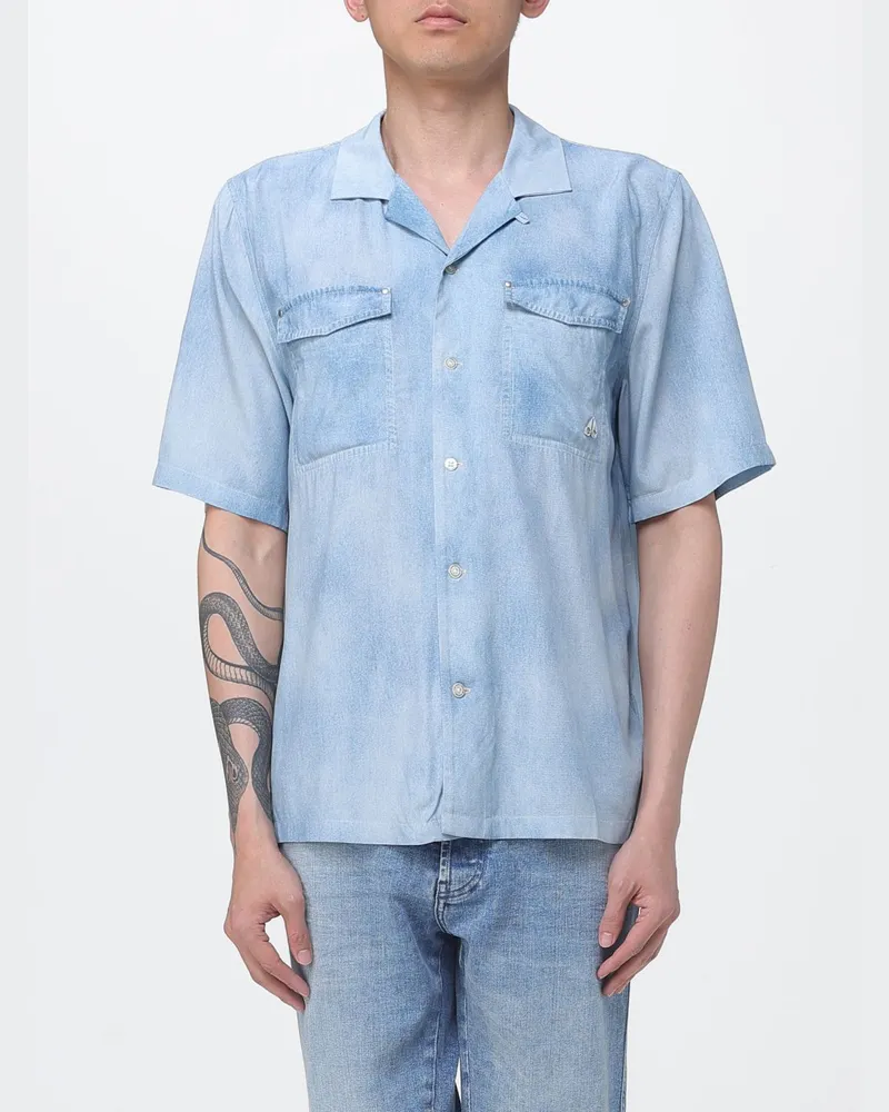 Moose Knuckles Hemd herren Hellblau
