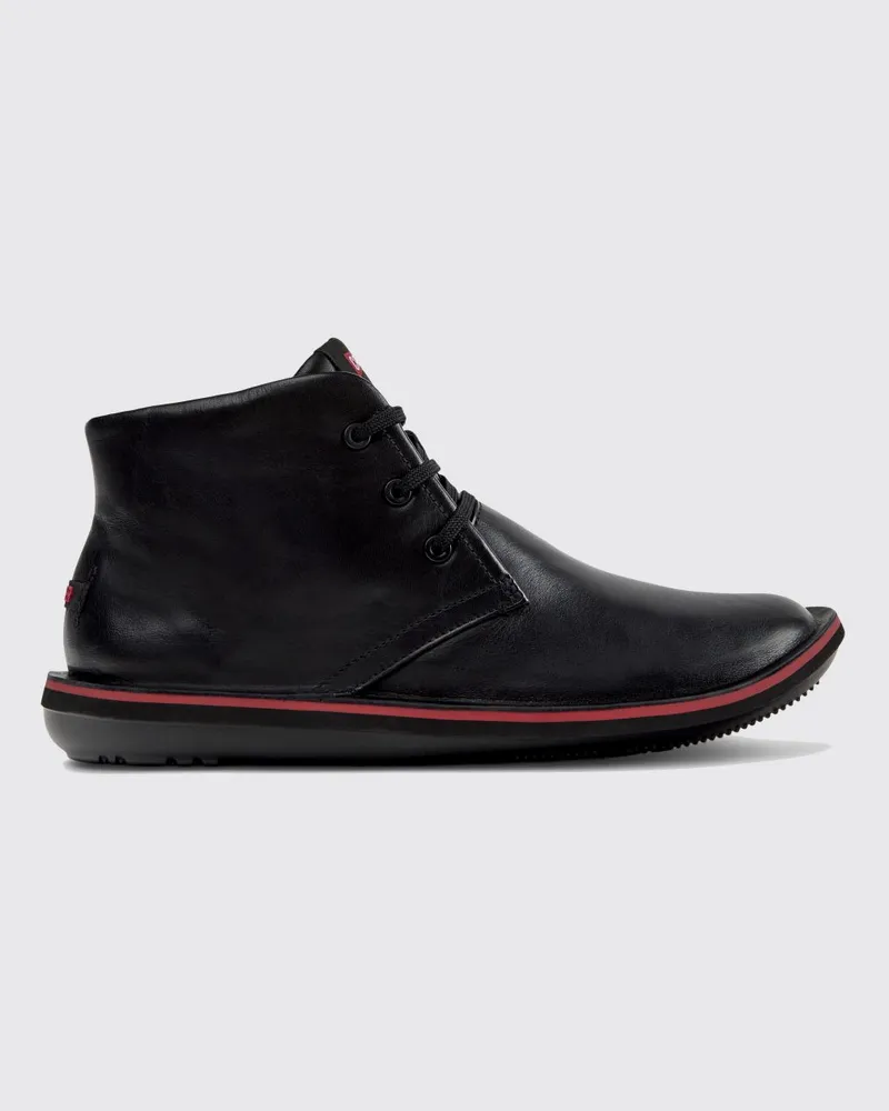 Camper Beetle Chukka-Boots von aus schwarzem Leder mit XL Extralight® Sohle Schwarz
