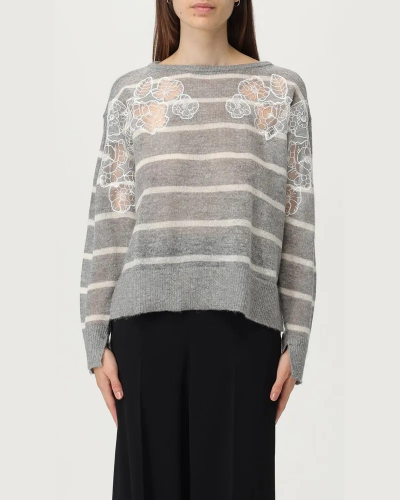 Twin-Set Pullover damen Grau