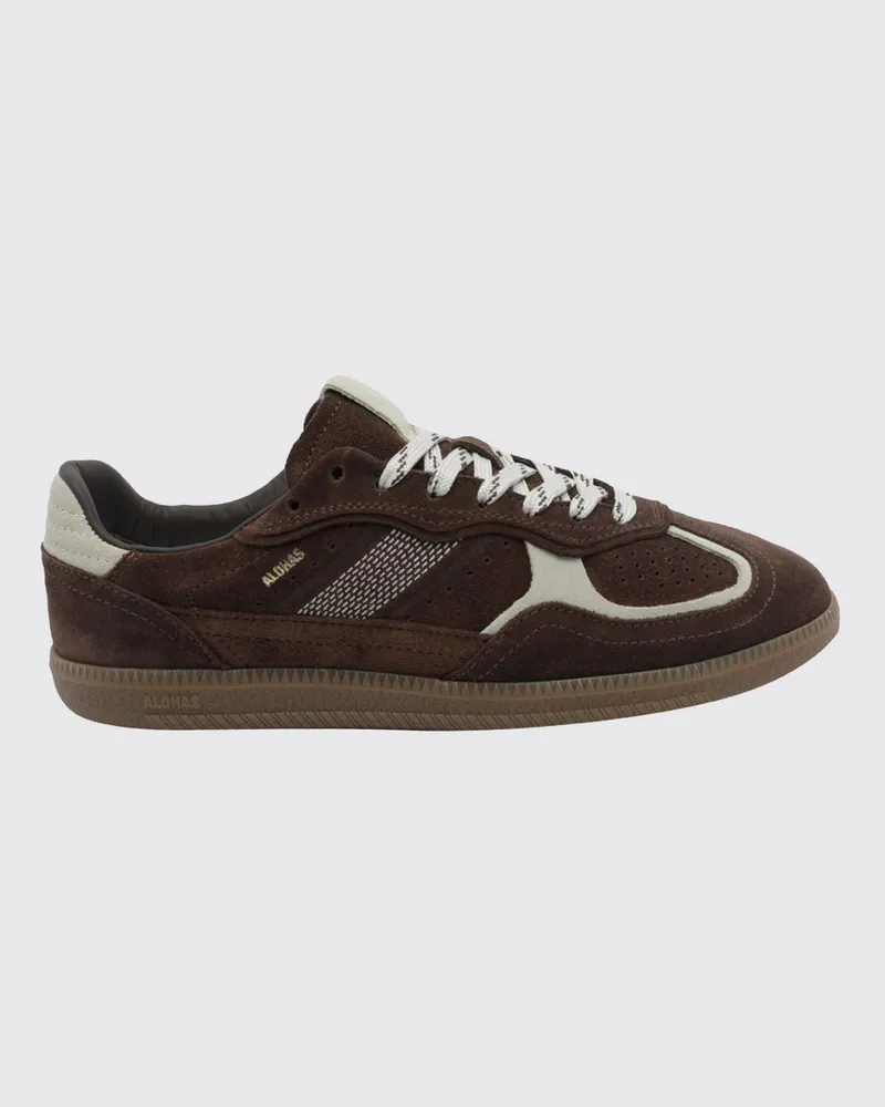 Alohas TB.490 Sneaker aus Leder und Veloursleder im Color-Block-Design Braun