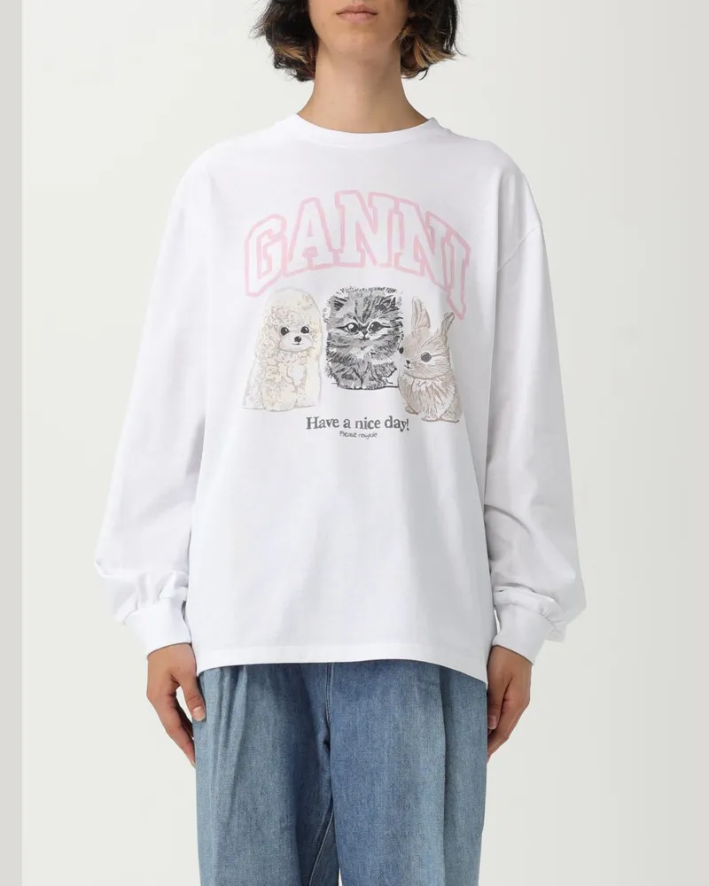Ganni Sweatshirt damen Weiß
