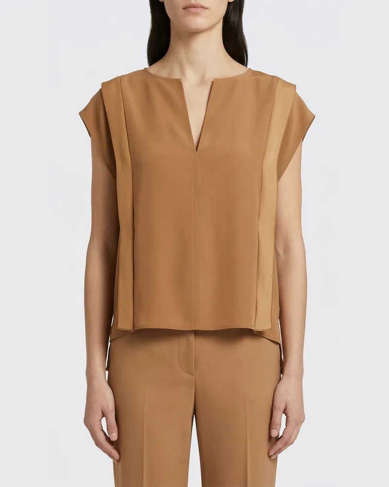 Max Mara Hemdbluse damen Braun