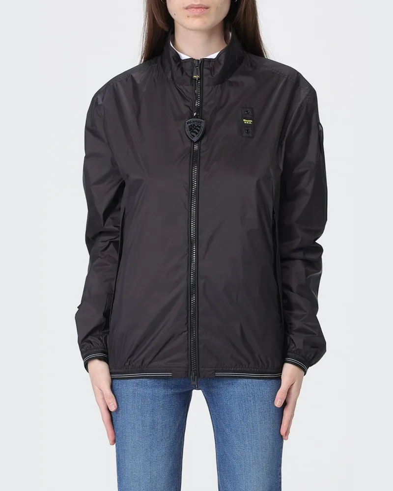 Blauer Jacke damen Schwarz