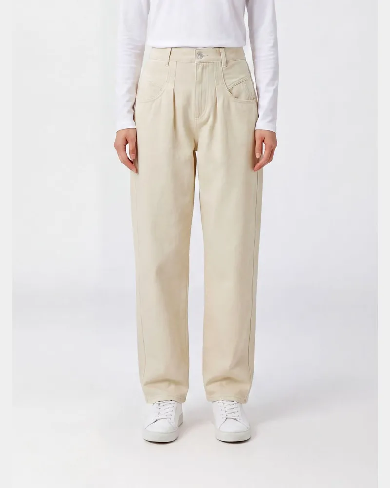 Isabel Marant High-Waist Wide-Leg Jeans Lisha aus Baumwolldenim Braun